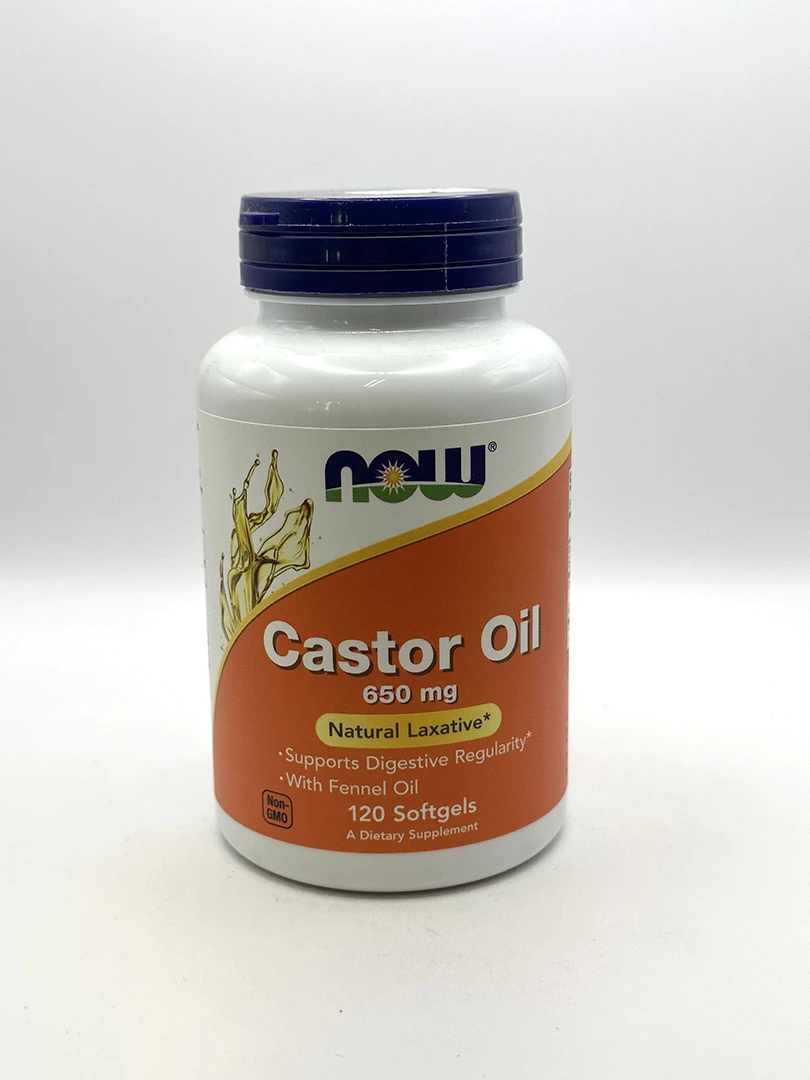 NOW - Castor Oil 120 Softgels - G&W Herbs