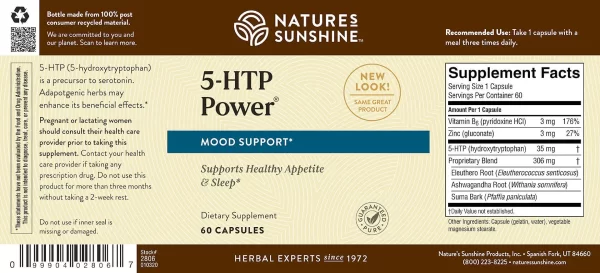 Nature's Sunshine - 5-HTP Power - Image 2