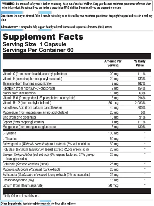 NutraBioGenesis - AdrenoActive - Image 2