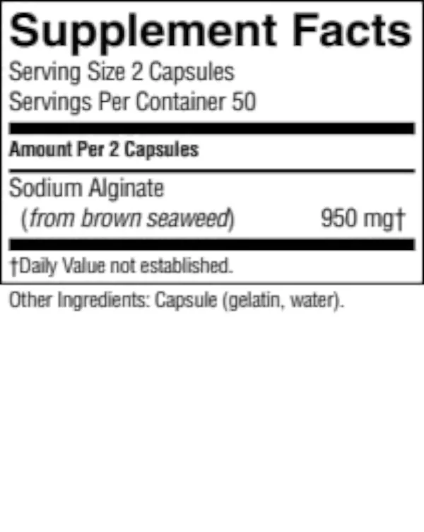 Nature's Sunshine - Algin - 100 Capsules - Image 2