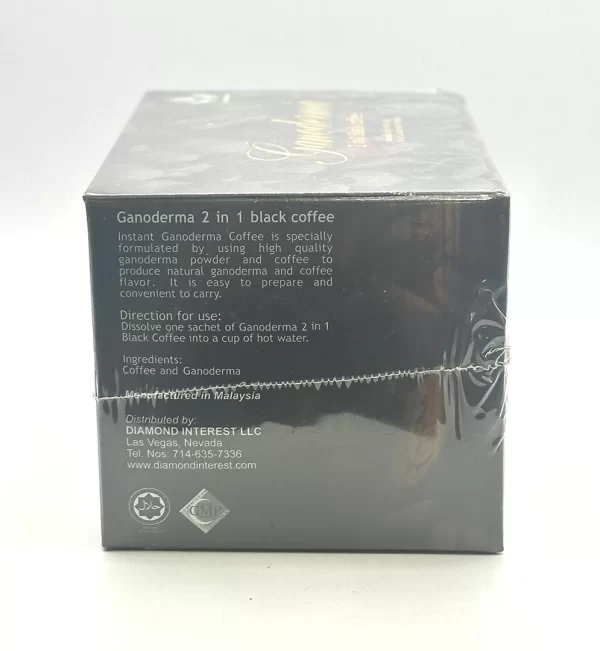 Coffee - Ganoderma - 2 in 1 Black Coffee - 20 Count - Image 2