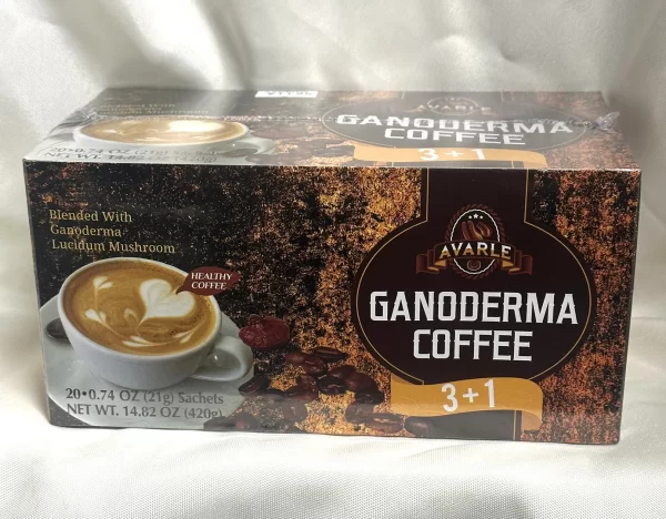 Cafe Avarle Healthy Coffee with Ganoderma  3 in 1 - Creamer and Sugar (20 pk/box)