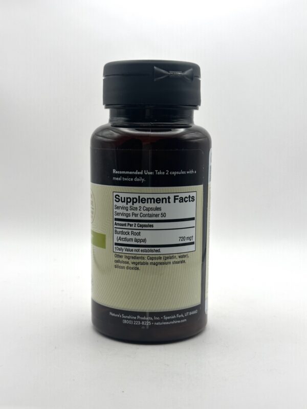 Nature's Sunshine - Burdock - 100 Capsules - Image 2