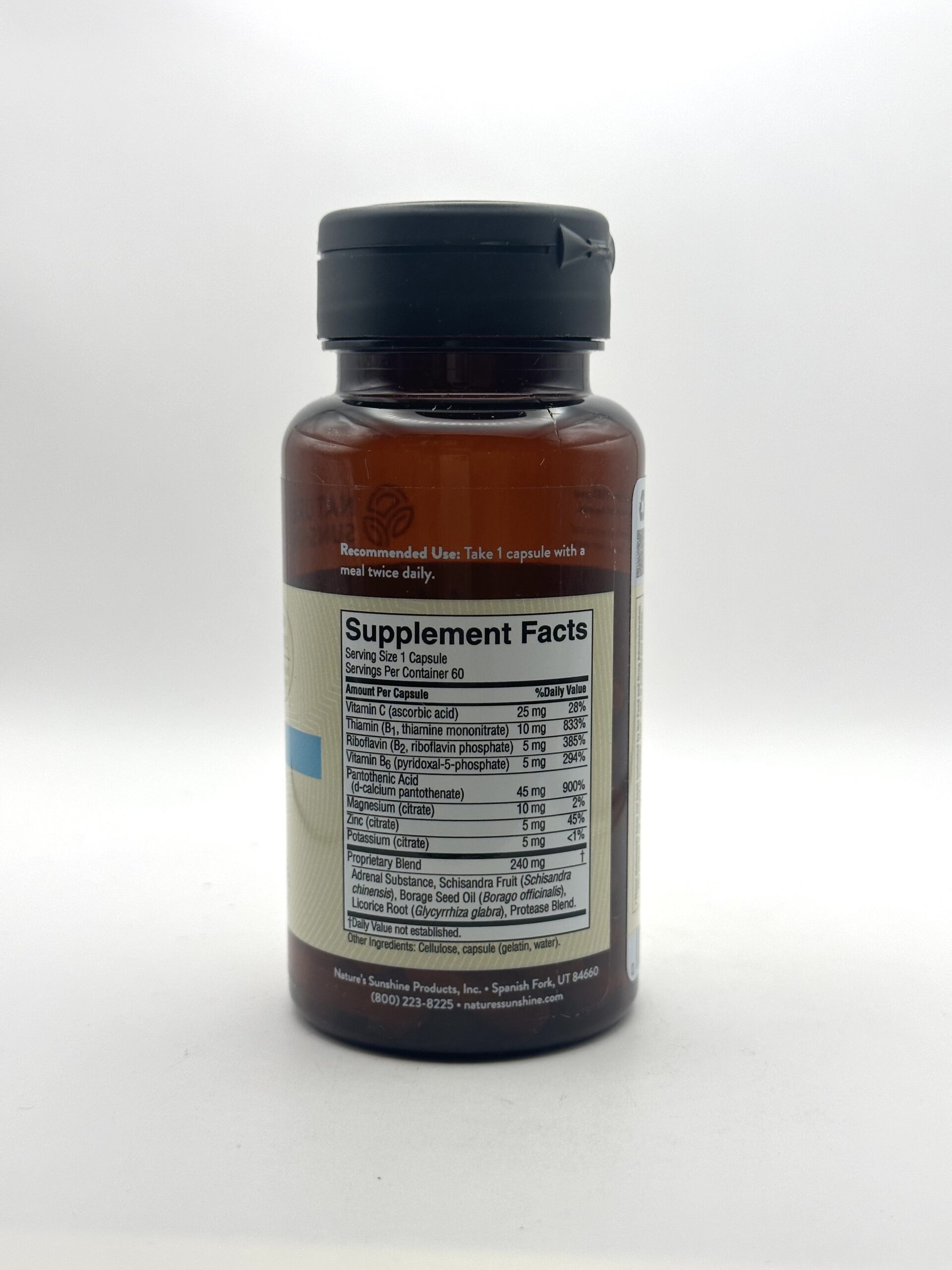 Nature's Sunshine Adrenal Support 60 Capsules G&W Herbs