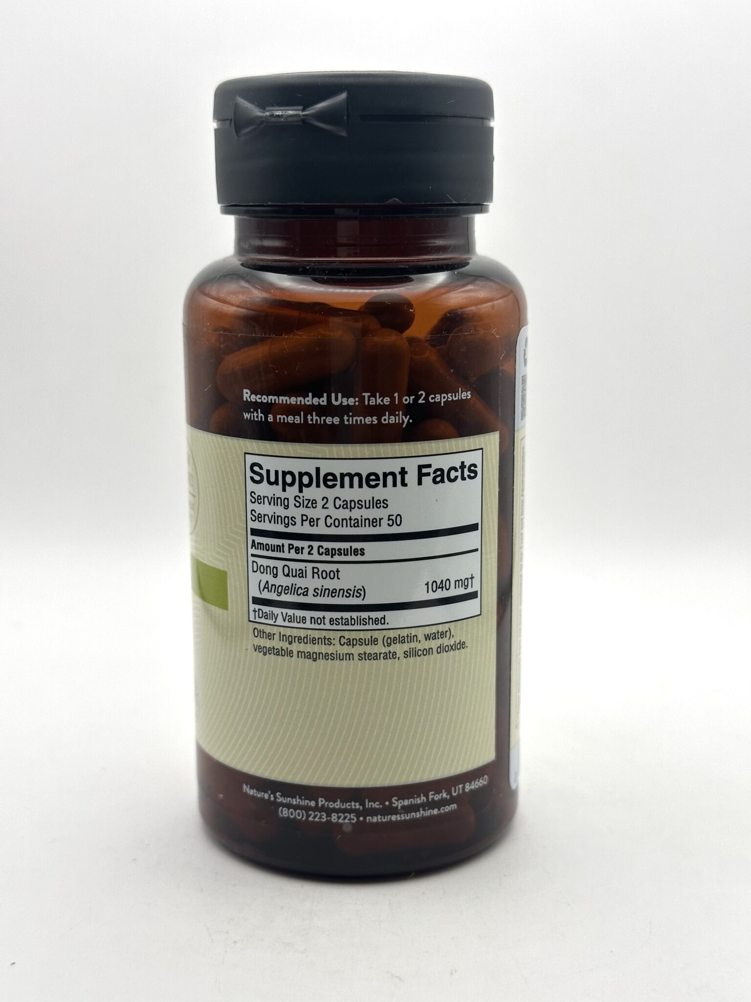 Nature's Sunshine Dong Quai 100 Capsules G&W Herbs