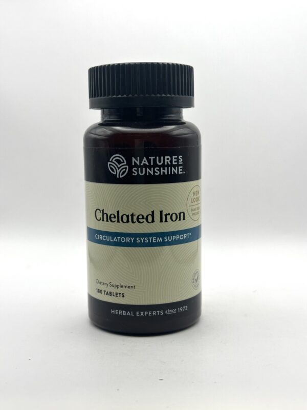 Nature's Sunshine - Chelated Iron - 180 Tablets