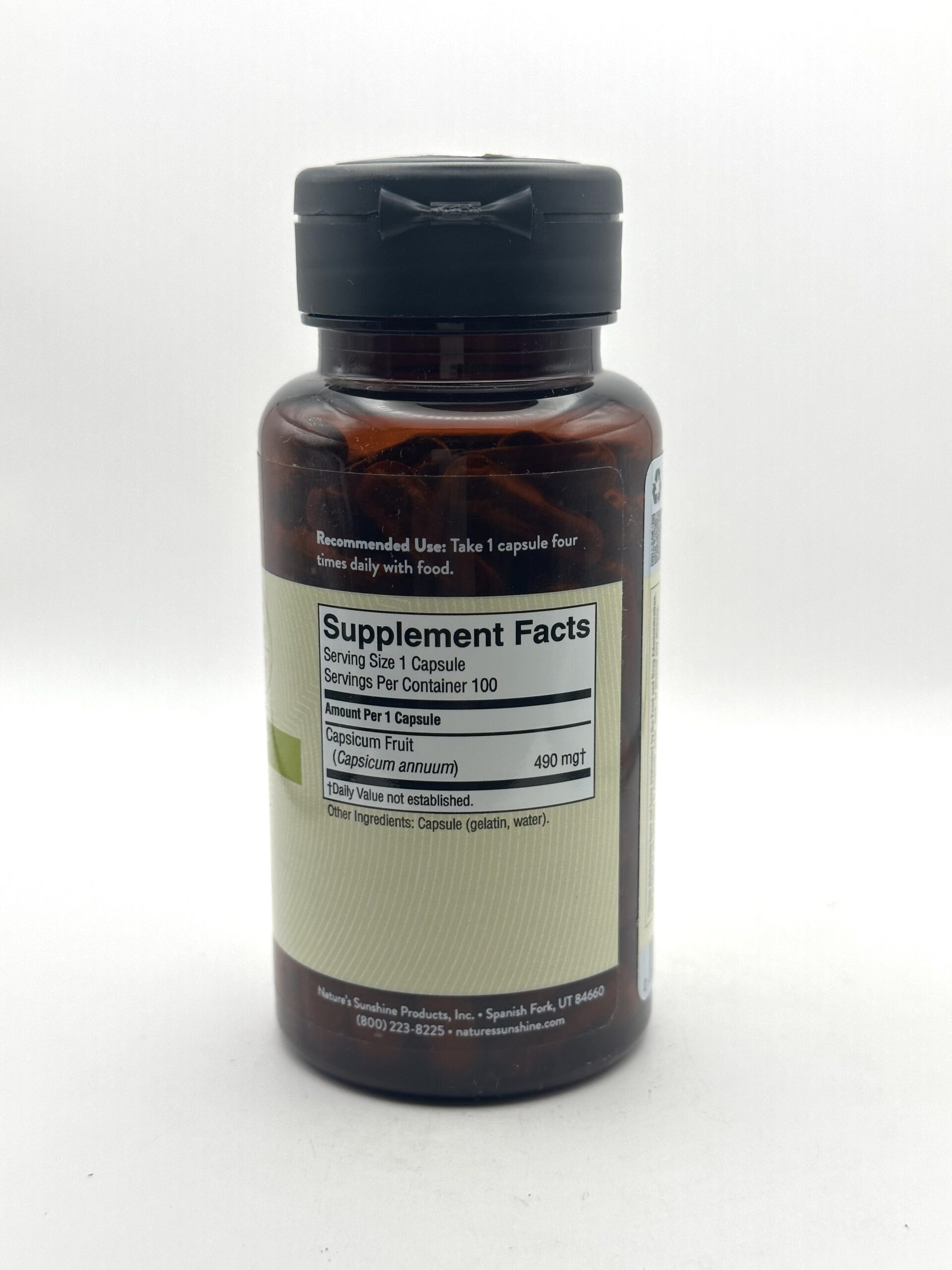 Nature's Sunshine Capsicum 100 Capsules G&W Herbs