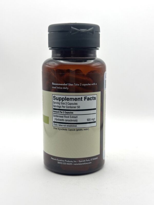 Nature's Sunshine - GoldenSeal - 100 Capsules - Image 2