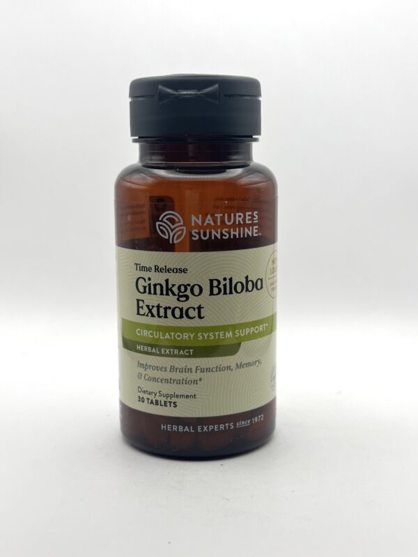 Nature's Sunshine - Ginkgo Biloba Extract - 30 Tablets