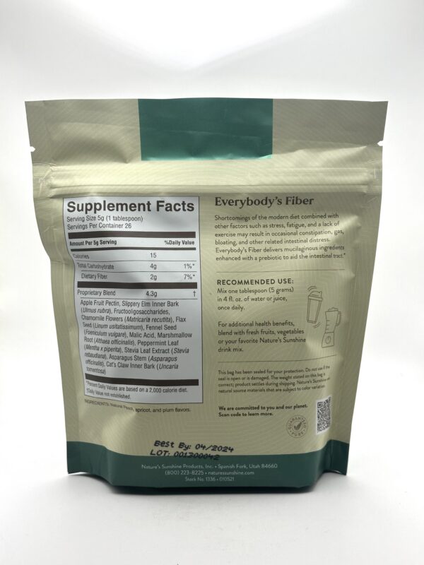 Nature's Sunshine - Everybody's Fiber - 4.7 oz. - Image 2