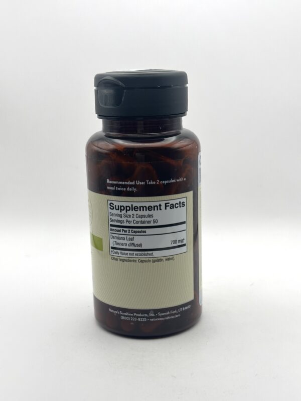 Nature's Sunshine - Damiana - 100 Capsules - Image 2