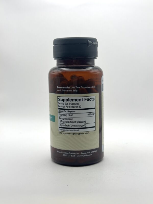 Nature's Sunshine - Fenugreek & Thyme - 100 Capsules - Image 2