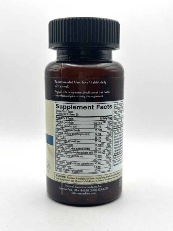 Nature's Sunshine - Multi-Vitamin & Mineral T/R - 60 Tablets - Image 2