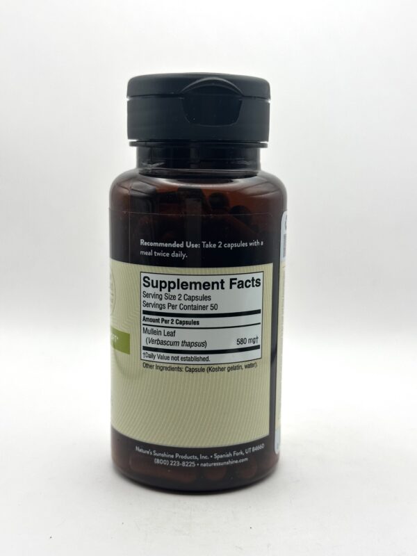 Nature's Sunshine - Mullein - 100 Capsules - Image 2