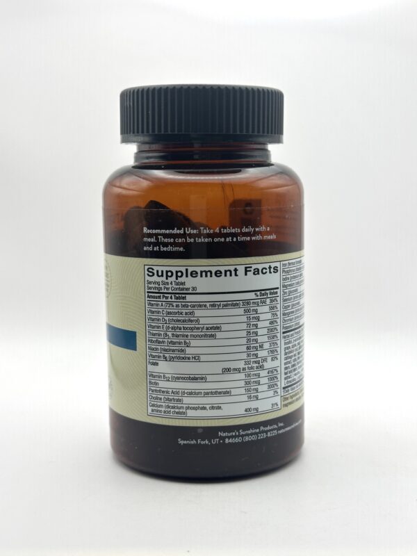 Nature's Sunshine - Super Supplement w/Iron - 120 Tablets - Image 2