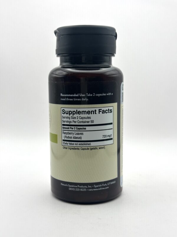 Nature's Sunshine - Red Raspberry - 100 Capsules - Image 2