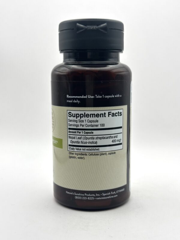 Nature's Sunshine - Nopal - 100 Capsules - Image 2