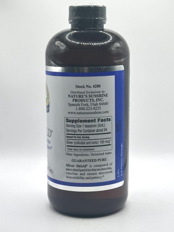 Nature's Sunshine - Silver Shield w/Aqua Sol - 20 PPM - 6 & 16 fl. oz. - Image 2