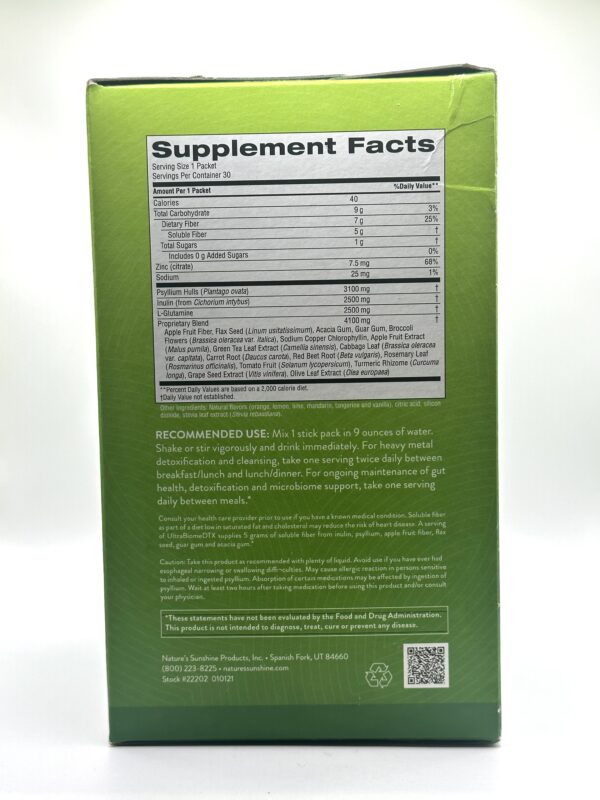 Nature's Sunshine - UltraBiome DTX - 30 Packets - Image 2