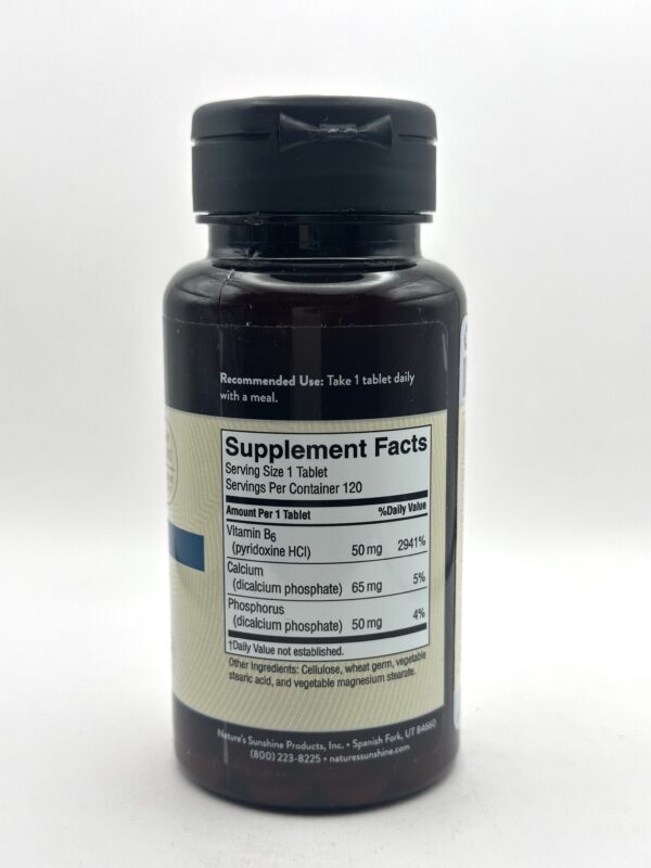Nature's Sunshine - Vitamin B6 - 120 Tablets - Image 2