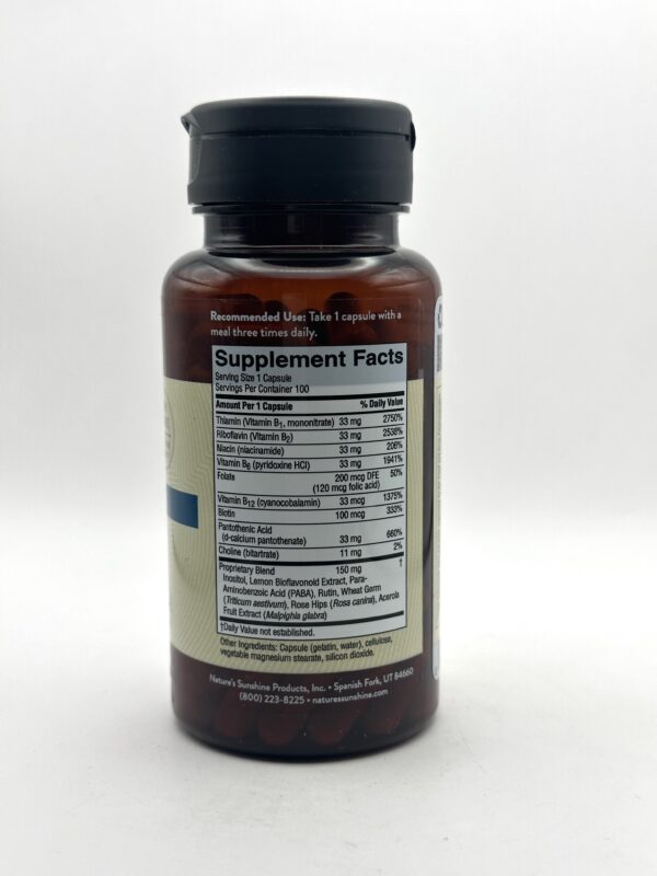 Nature's Sunshine - Vitamin B Complex - 100 Capsules - Image 2