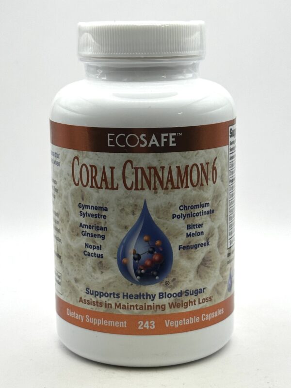 EcoSafe - Coral Cinnamon 6 - 243 Capsules (1/2 price EXP 6/2024) (Discontinued Item)