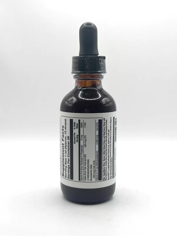 Kal - B6, B12, Folic Acid Drops; Mixed Berry Flavor - 2 fl.oz. - Image 2