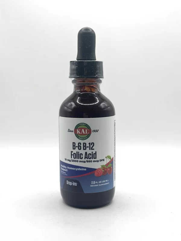 Kal - B6, B12, Folic Acid Drops; Mixed Berry Flavor - 2 fl.oz.