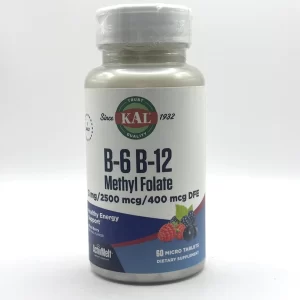 Kal - Vit. B-6, B-12, Methyl Folate - 60 Lozenges
