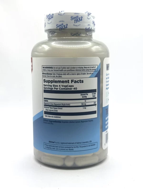 Kal - Magnesium Glycinate 350 (HA) - 160 Capsules - Image 2