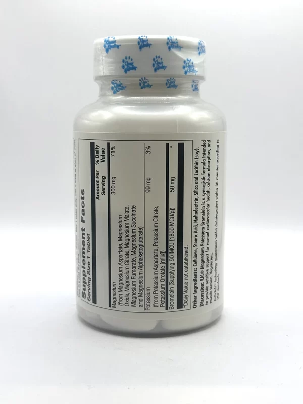 Kal - Magnesium, Potassium, Bromelain - 60 Tablets - Image 2