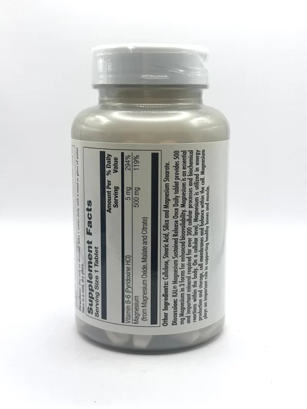 Kal - Magnesium, Triple Source SR - 100 Tablets - Image 2