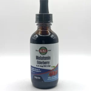 Kal - Melatonin Elderberry Drops, Cherry Flavor - 2 fl.oz.
