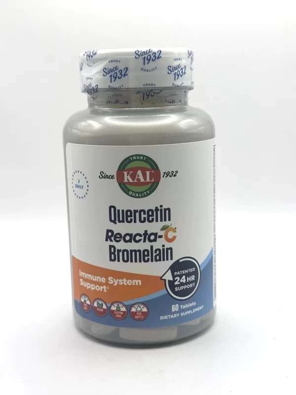 Kal - Quercetin, Reacta-C, Bromelain - 60 Tablets