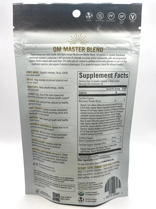 OM Mushroom Mushroom MasterBlend G&W Herbs