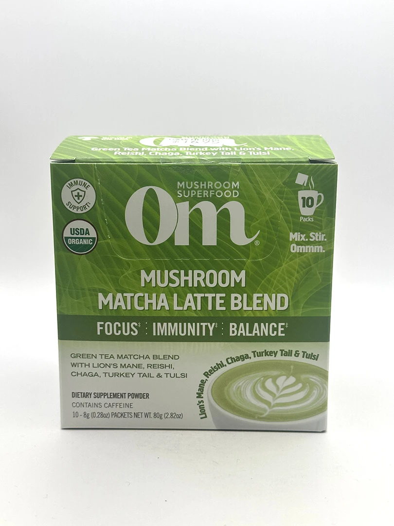 OM Mushroom Mushroom Matcha Latte Blend 10 Packets G&W