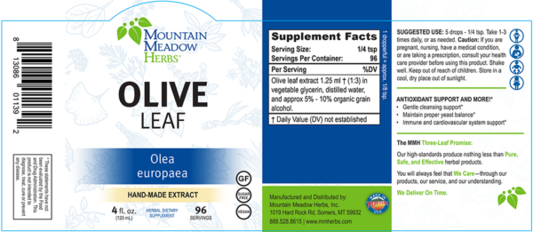 Mountain Meadow Herbs - Olive Leaf Extract - 4 oz. - Image 2