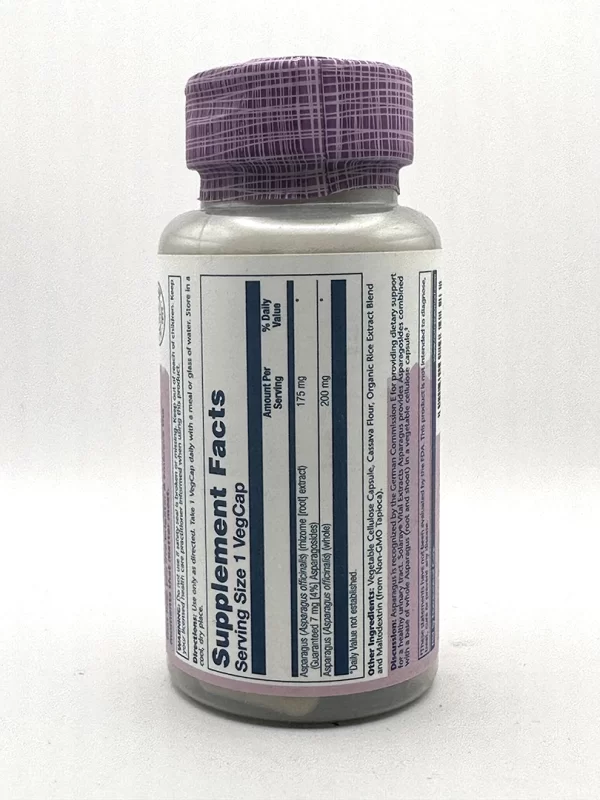 Solaray - Asparagus Rhizome Extract 60 VegCaps - Image 2