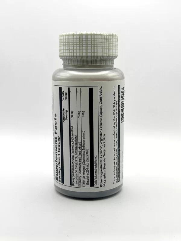 Solaray - Bilberry & Lutein 30 VegCaps - Image 2