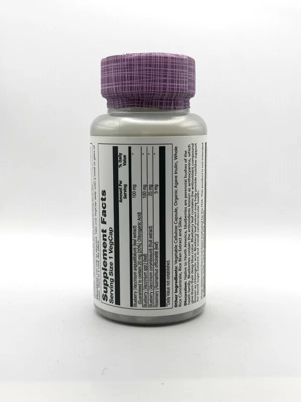 Solaray - Blueberry Leaf Extract 60 VegCaps - Image 2