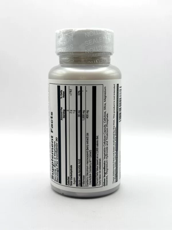 Solaray - D-Mannose w/CranActin 60 VegCaps - Image 2
