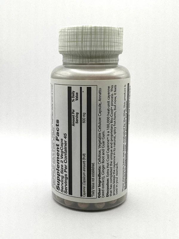 Solaray - Cool Cayenne Pepper, 100,000 HU - 90 VegCaps - Image 2