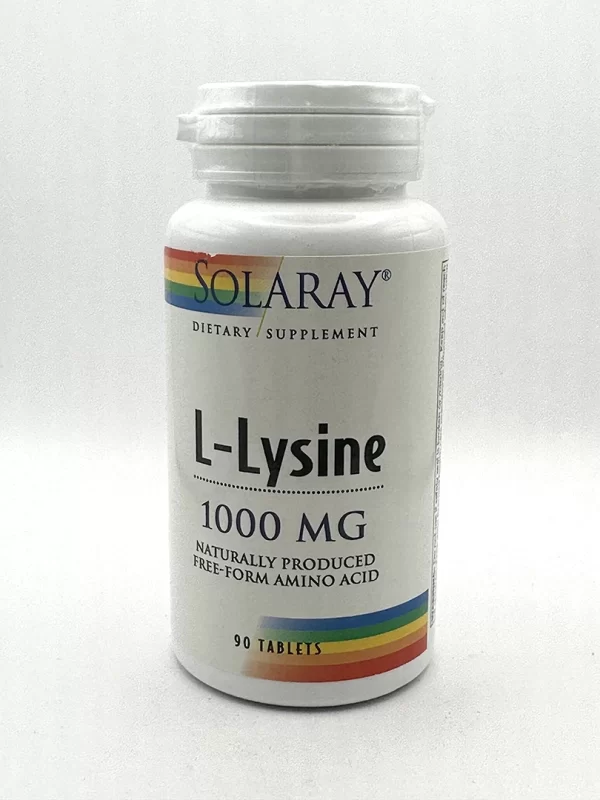 Solaray - L-Lysine, 1000 mg 90 Tablets