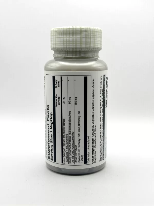 Solaray - Lutein Eyes 24 60 VegCaps - Image 2