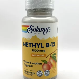 Solaray - Methyl B-12, Mango Peach 2500mcg 60 Count