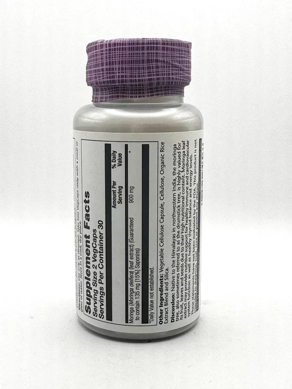 Solaray - Moringa Leaf Extract 60 VegCaps - Image 2