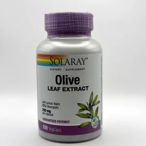 Solaray - Olive Leaf Extract, 22% 120 VegCaps