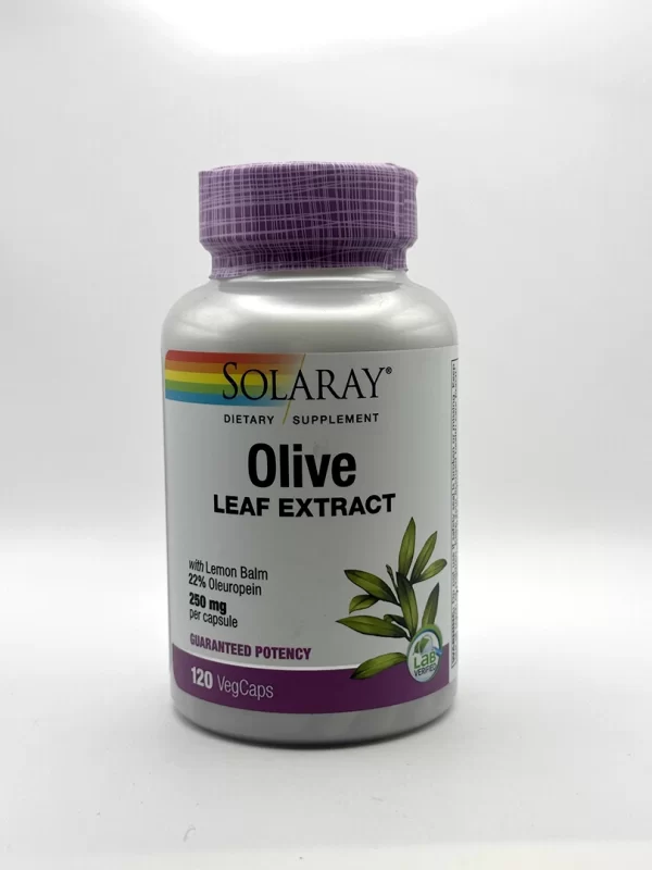 Solaray - Olive Leaf Extract, 22% 120 VegCaps