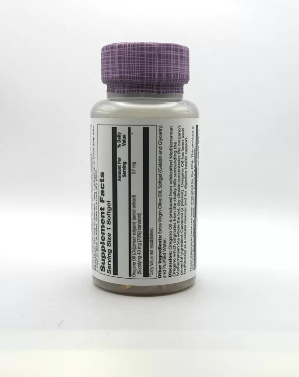 Solaray -  Oregano Oil, 70% - 60 Softgels - Image 2