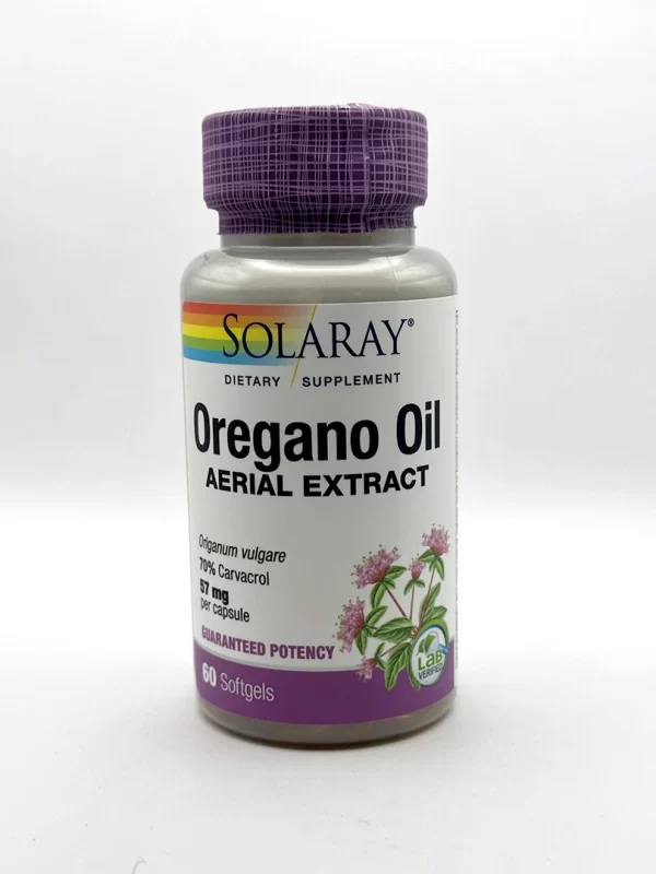 Solaray -  Oregano Oil, 70% - 60 Softgels